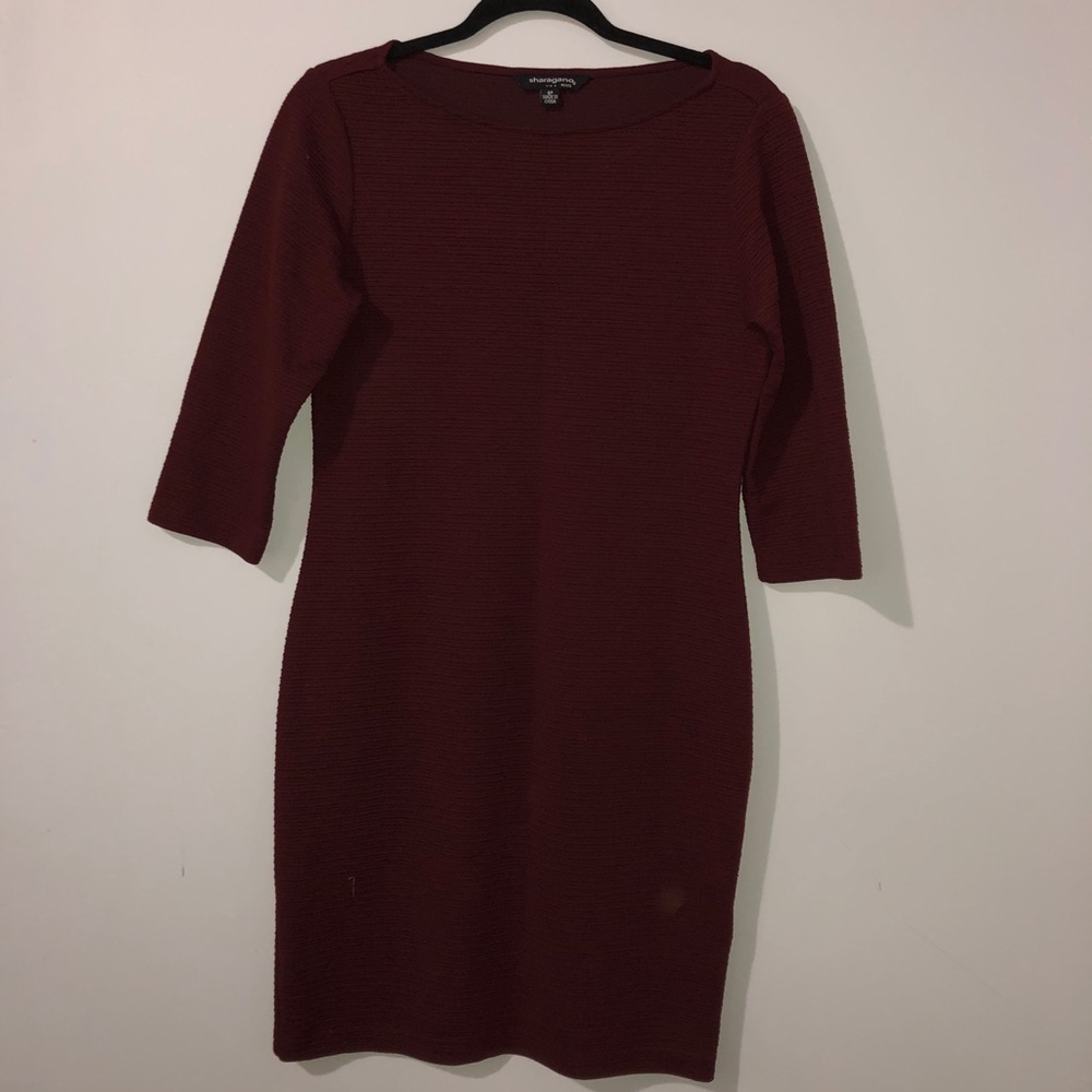 Sharagano Petite Burgundy dress